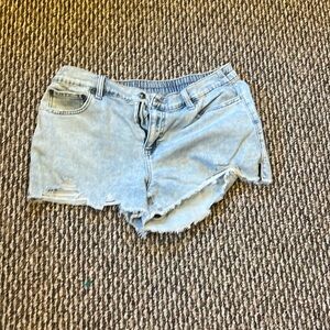Women's Light Blue Jean Shorts